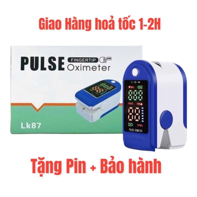 [Giá Sốc] Máy đo SPO2, Máy đo nồng độ oxy trong máu và đo nhịp tim cầm tay LK87- Tặng kèm pin + dây đeo