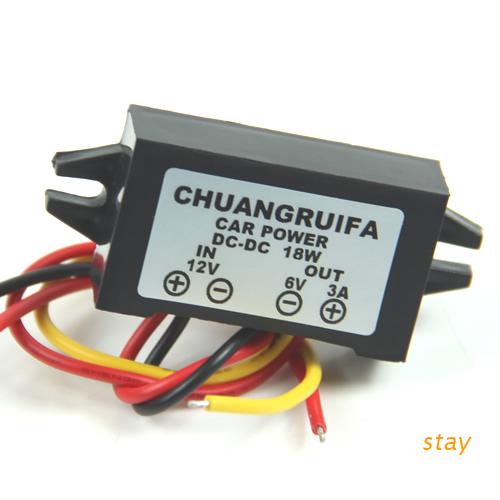 Bộ Chuyển Đổi Nguồn Điện 12V Sang 6V 18W Max 3A DC/DC Chống Thấm Nước