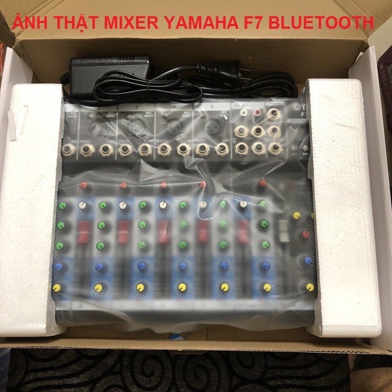 Mixer Yamaha F7 Livestream Karaoke, Bàn Mixer F7-MB Có Bluetooth