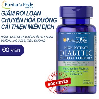 Viên uống bổ sung vitamin và khoáng chất cân thiết cho người tiểu đường, Diabetic Support Formula 60 viên
