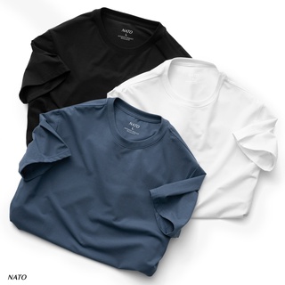 Áo thun cổ tròn nam cotton vải cotton cao cấp basic đẹp phông tay ngắn màu - ảnh sản phẩm 5