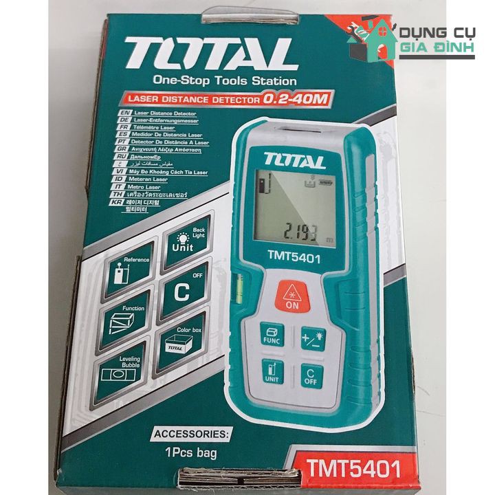 Máy đo khoảng cách tia (40m ) laser Total TMT5401