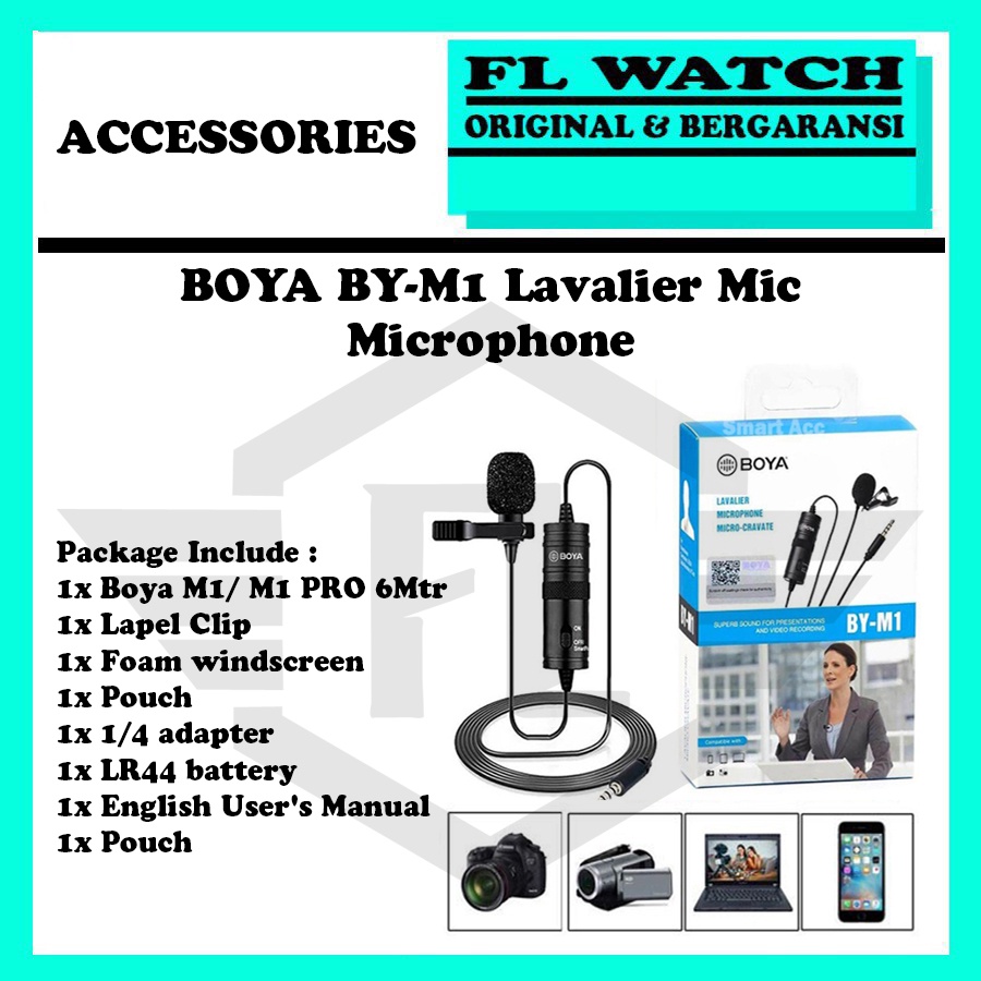 Micro Kẹp Áo Boya BY-M1 Lavalier BY M 1