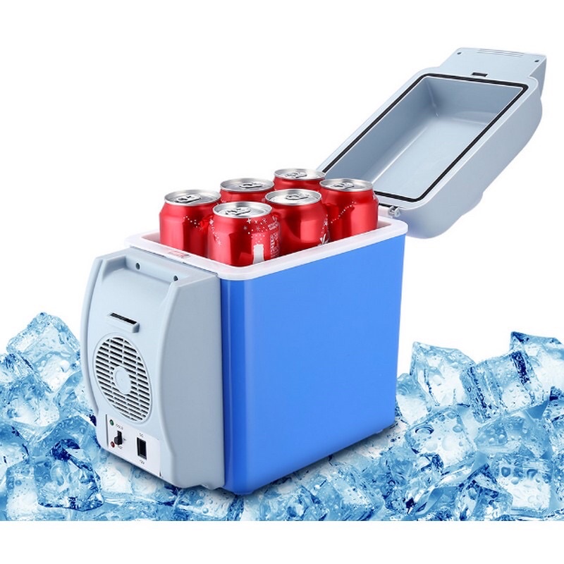 Tủ lạnh mini xe hơi 7.5L 12V Tiện Ích Cho Xe Ô Tô