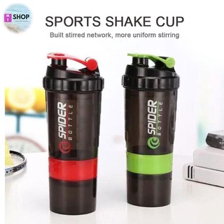 Bình lắc (shaker) whey protein 500ml (3 lớp)