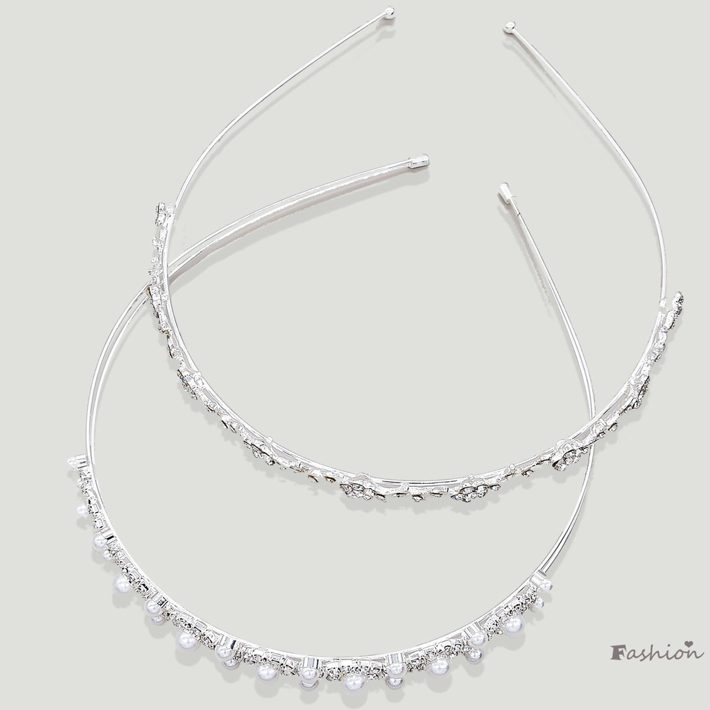 Set 2 Băng Đô Hoa Cài Tóc Cho Cô Dâu