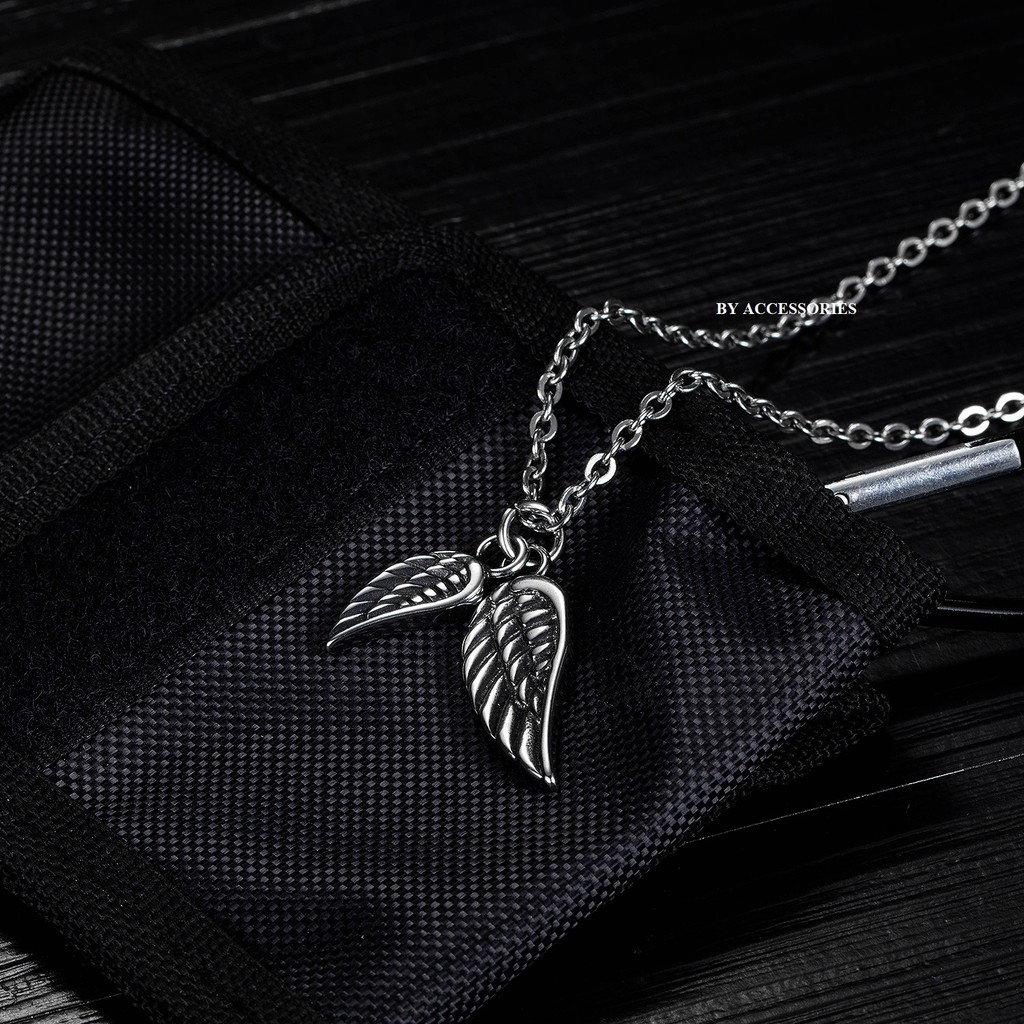 Dây chuyền titan đôi cánh không gỉ