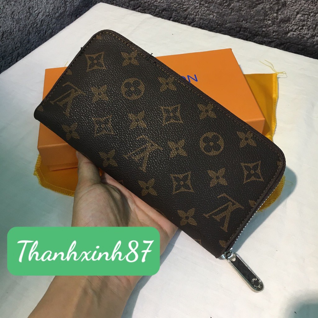 Ví da nữ dài đựng tiền cầm tay nhiều ngăn cao cấp &lt;Hàng full box&gt;