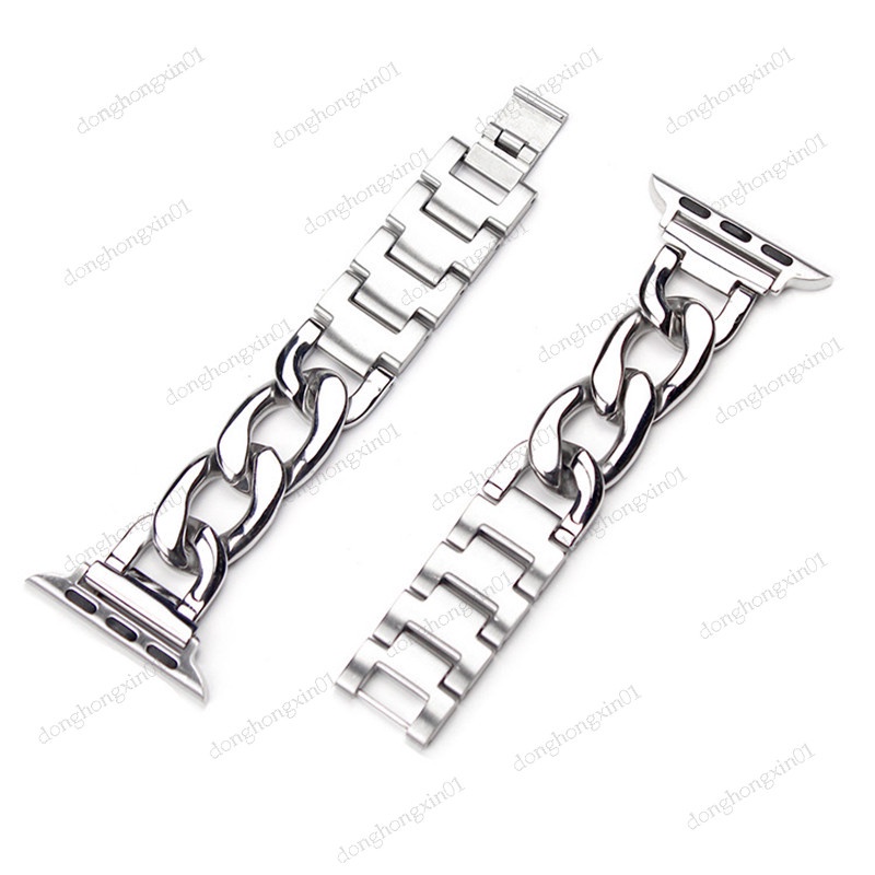 Dây Đeo Thay Thế Bằng Thép Không Gỉ 41Mm 40Mm 38Mm 45Mm 44Mm 42Mm Cho Đồng Hồ Thông Minh Apple watch Series 7 6 5 4 3 SE