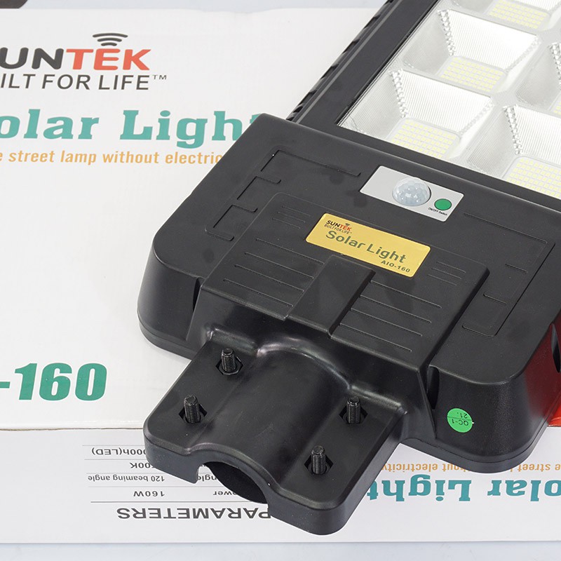 Đèn Đường Năng Lượng Mặt Trời Liền Thể SUNTEK LED Solar Light AIO-160 160W - Hàng Chính Hãng - Bảo hành 3 năm 1 đổi 1