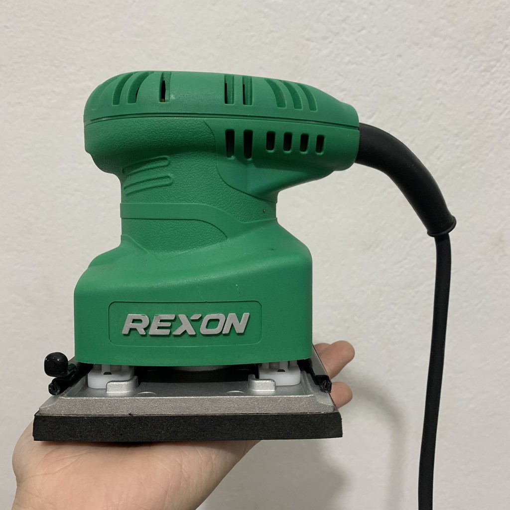 Máy chà rung vuông REXON 200W thợ mộc chà gỗ nội thất