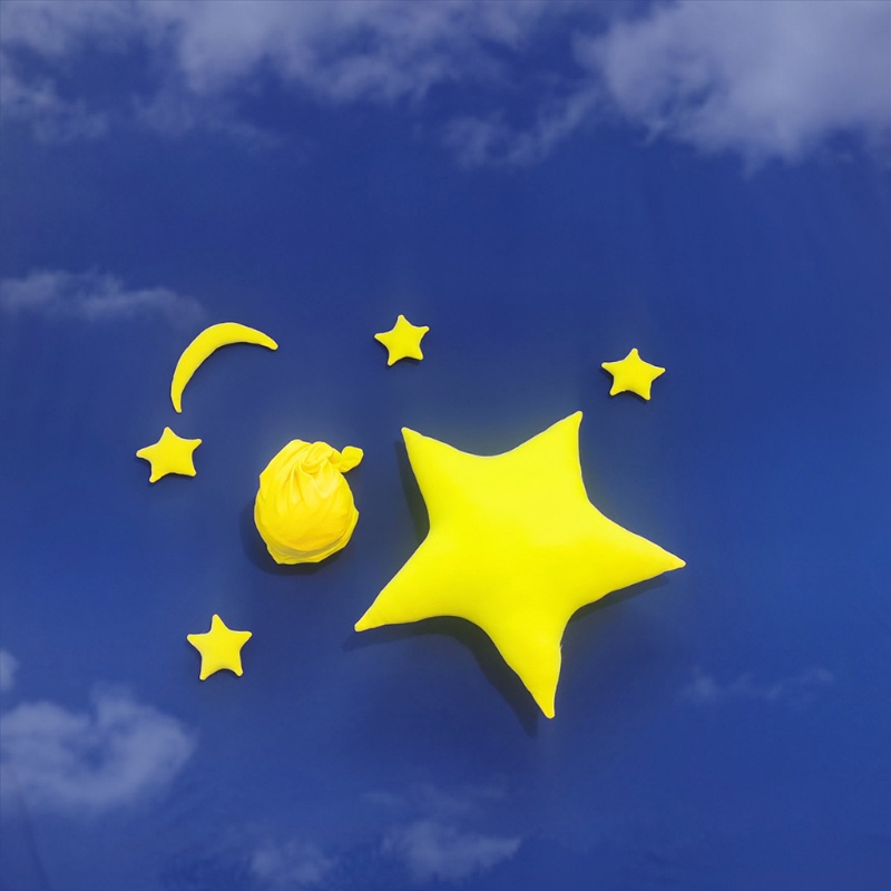 Set 2 / 7 Gối Hình Ngôi Sao + Nón Làm Phụ Kiện Chụp Ảnh Xinh Xắn Cho Bé Sơ Sinh