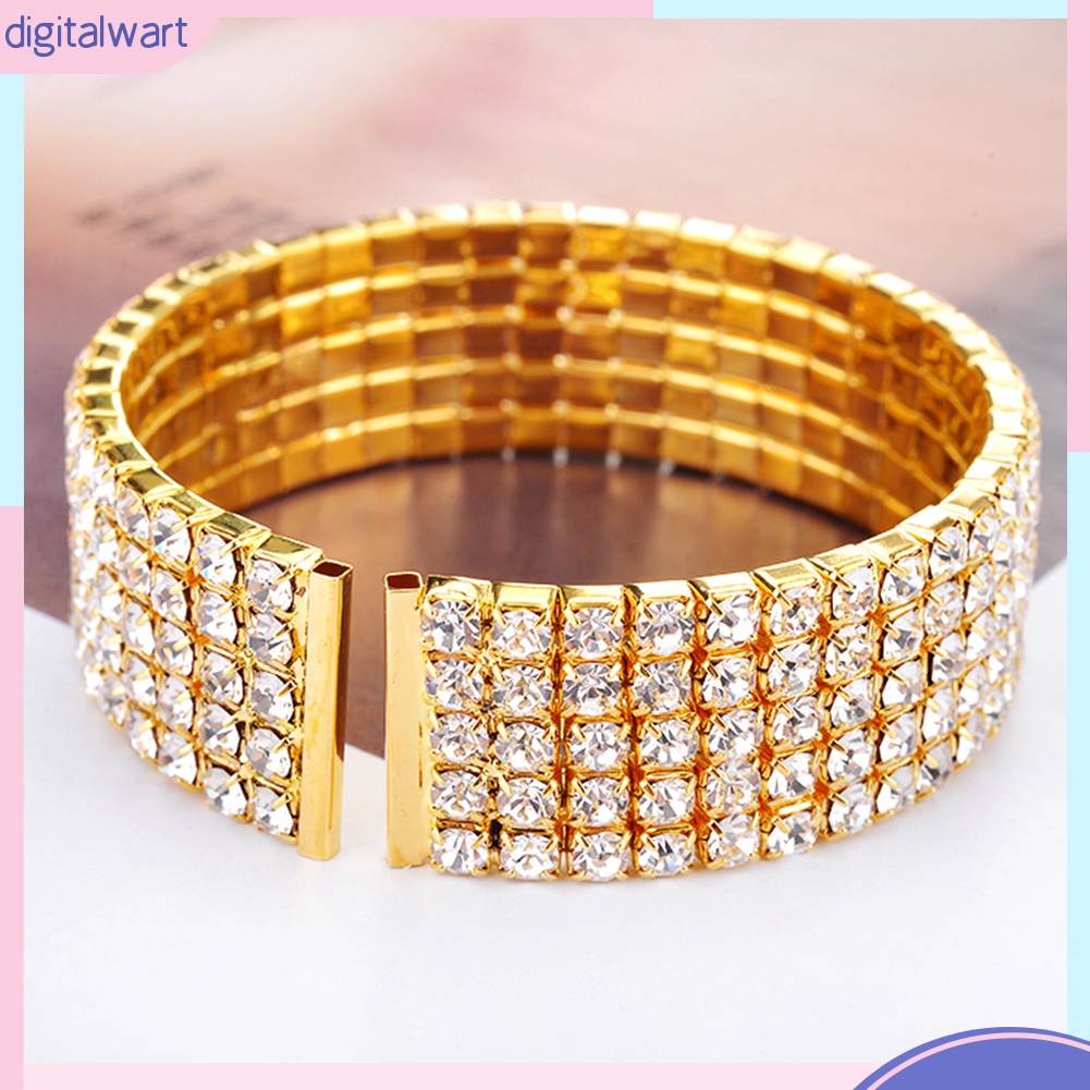 Vòng tay đính đá lấp lánh sang trọng trẻ trung dành cho nữ