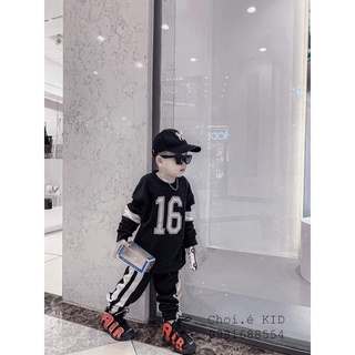 Bộ nỉ số 16 cá tính bé trai