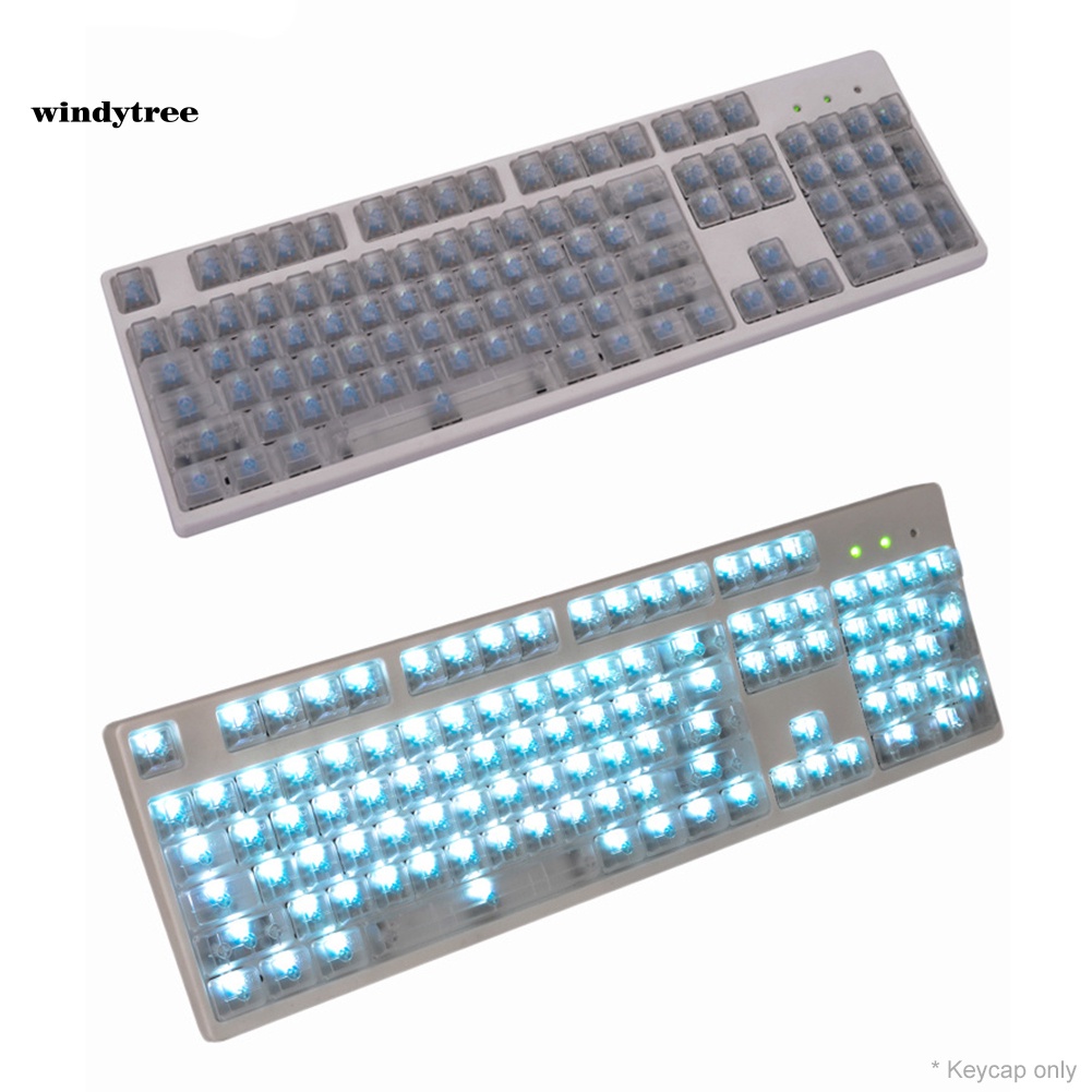 Set 104 nắp phím cơ màu trong suốt thay thế cho bàn phím cơ