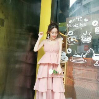 [ Order]  váy hai dây xếp tầng