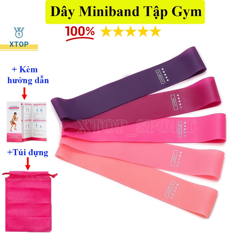 Dây kháng lực tập mông, Dây miniband cao su tập gym, chân ,đùi M45