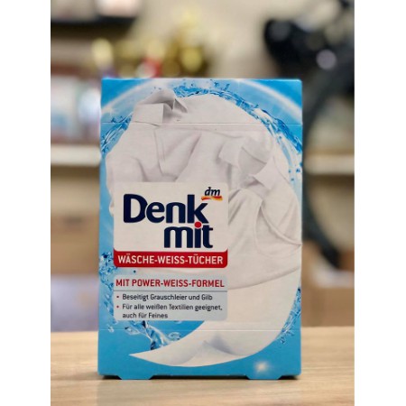 Bột Tẩy Trắng Quần Áo Denkmit Wasche Weiss [FREESHIP] 50 gram tẩy trắng an toàn hiệu quả - Hàng xách tay Đức
