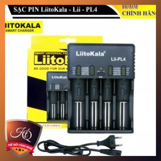 Bộ Sạc 4 Pin Li-Ion Thông Minh Di Động 3.7v 18650 4 Ngăn 18350 16340 14500 chính hãng