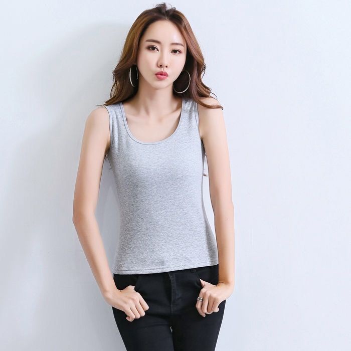 ✹áo vest nữ màu đen xuân hè cộng với yếm dành cho sinh phong cách Hàn Quốc mặc bên trong gợi cảm không tay nhỏ ôm sát ng