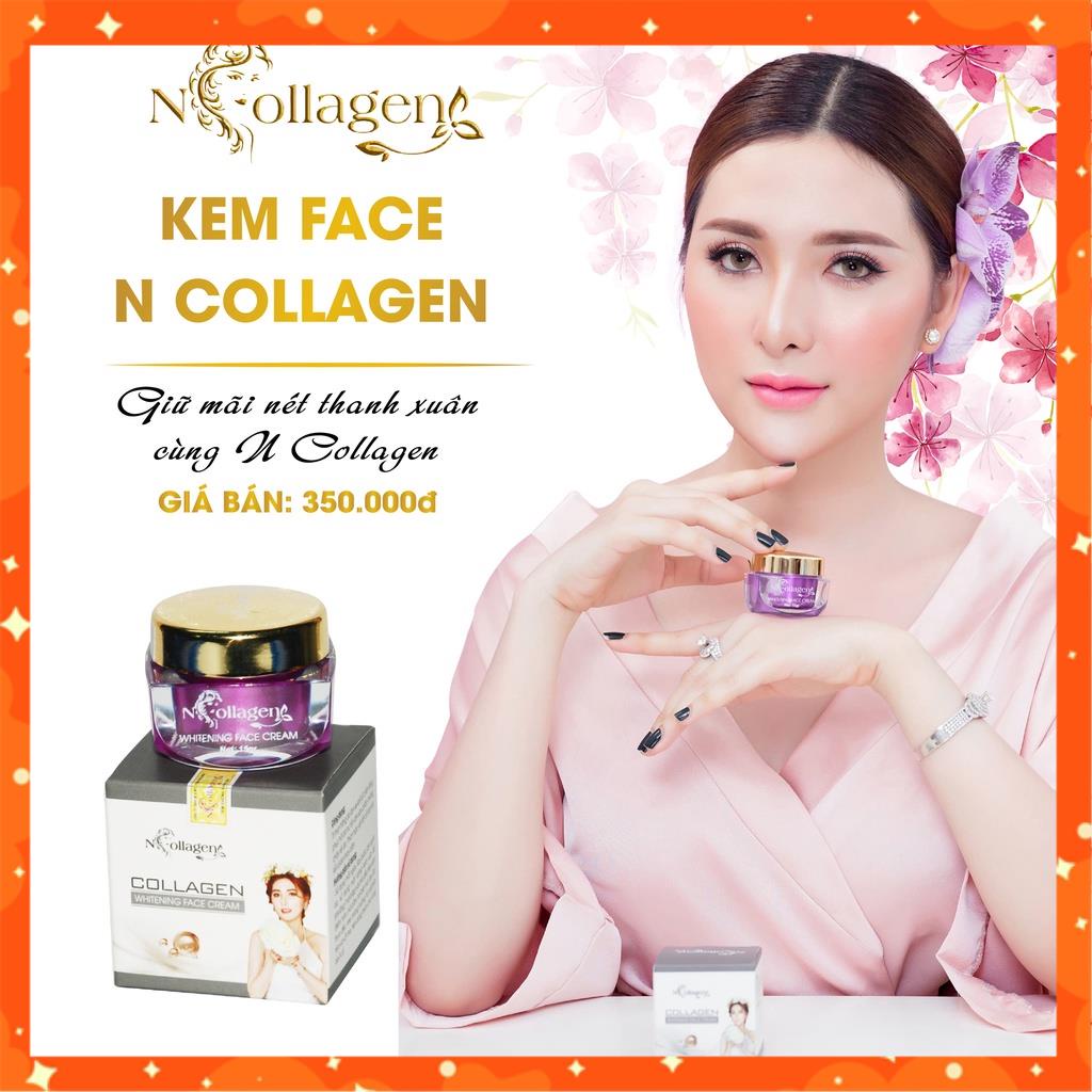 Kem Face Tím giảm mụn mờ thâm nám Ncollagen 25g