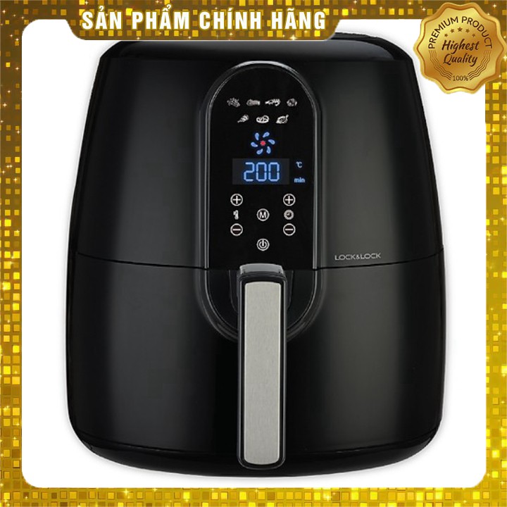 [HÀNG CHÍNH HÃNG] Nồi Chiên Không Dầu Lock&Lock EJF351BLK (5.2L) (Đen)