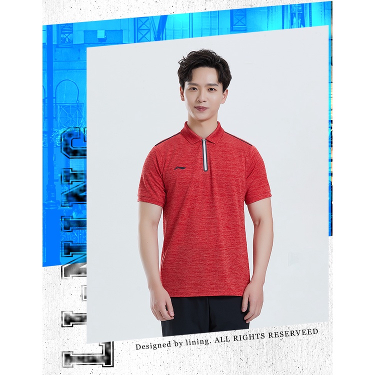 Áo thun polo Lining thể thao nam cao cấp chính hãng APLP173