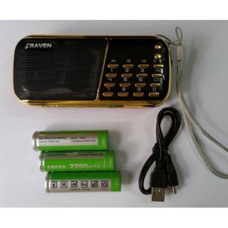 Loa thẻ nhớ usb radio sử dụng 3 pin siêu trâu cr-853