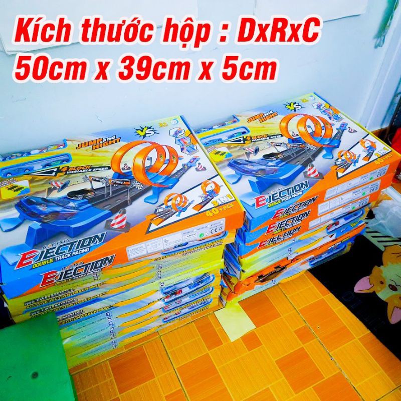 Bộ lắp ghép đường đua 40 chi tiết trượt vòng