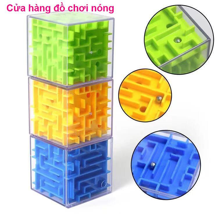 Đốt não mê cung ma thuật ba chiều 3D Quả bóng lăn khối Rubik trò chơi xếp hình đồ phát triển trí thông minh c