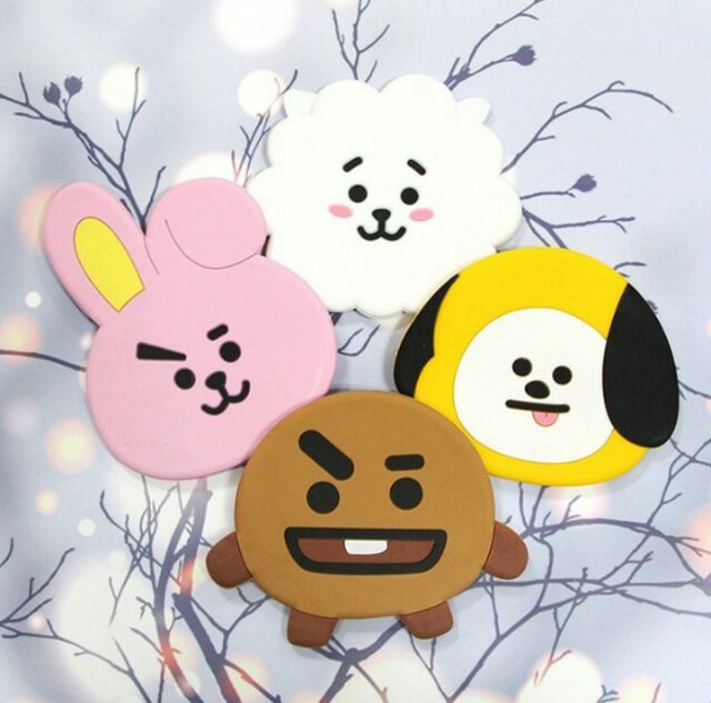 Gương soi mặt BT21 (có ảnh tự chụp)