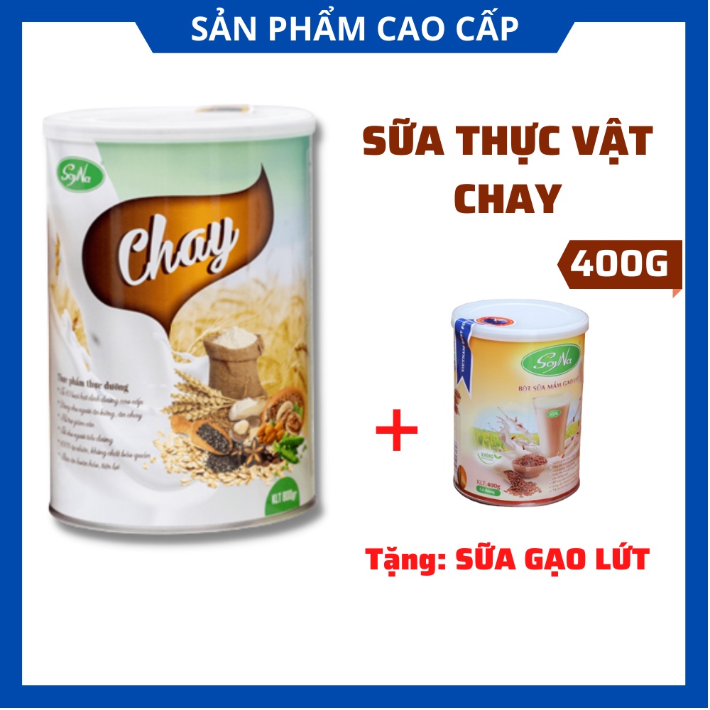 Sữa Thực Vật Chay Soyna 400g - Chính Hãng,giảm cân,bổ sung dinh dưỡng cho người chay