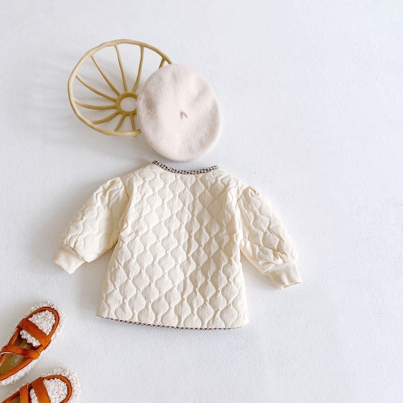 Áo Phao mặc 2 măt cho bé, áo phao bé gái 9-18kg