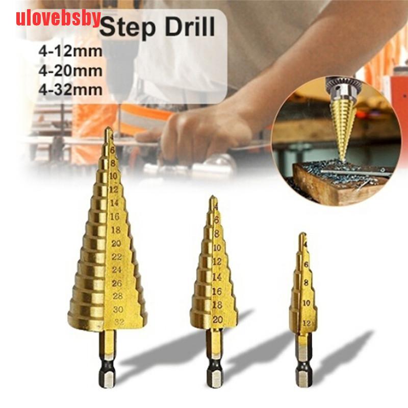 Bộ Mũi Khoan Lỗ Bằng Thép Titan Hình Nón Lớn Tiện Lợi
