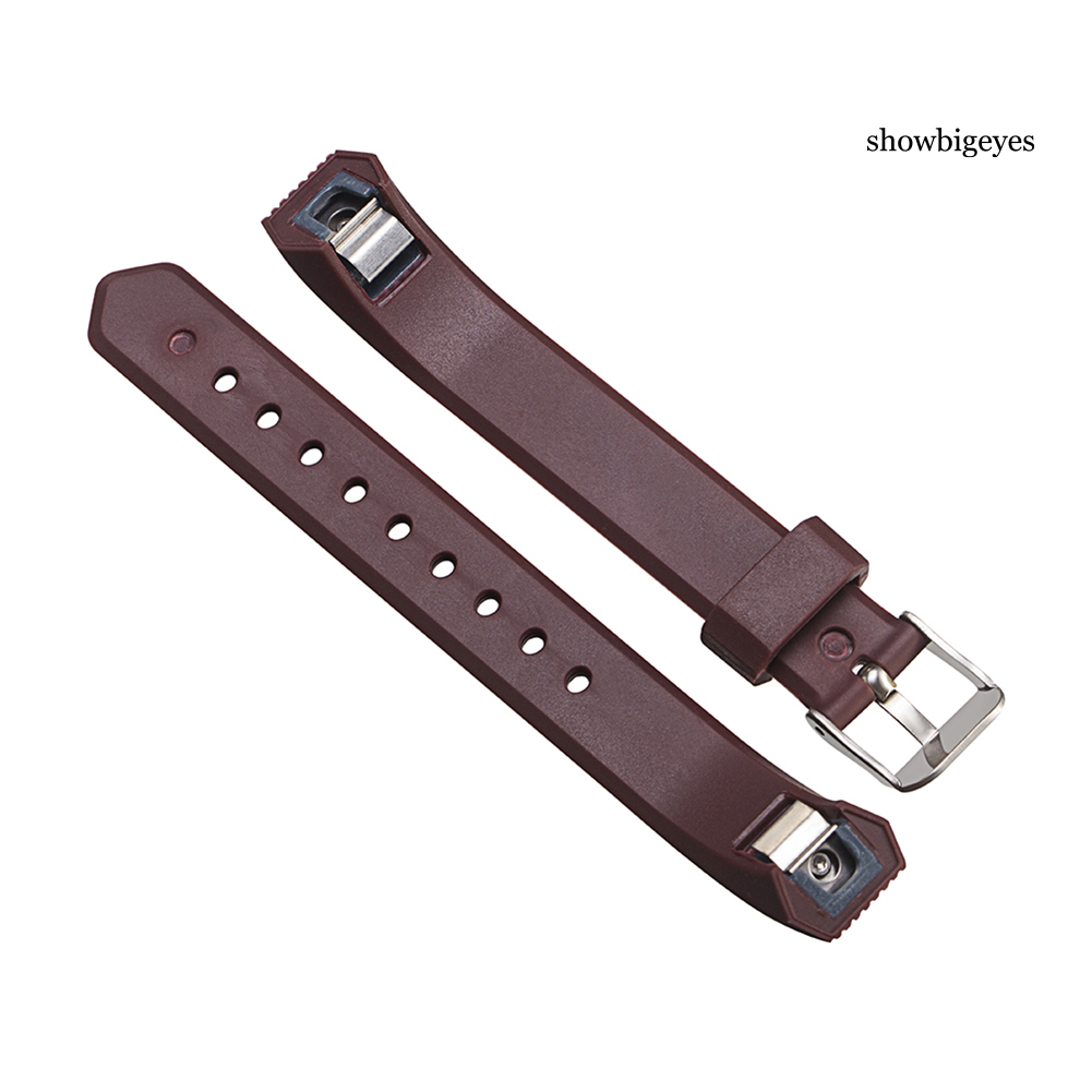 Dây Đeo Thay Thế Chất Liệu Silicon Màu Trơn Cho Fitbit Alta / Alta Hr