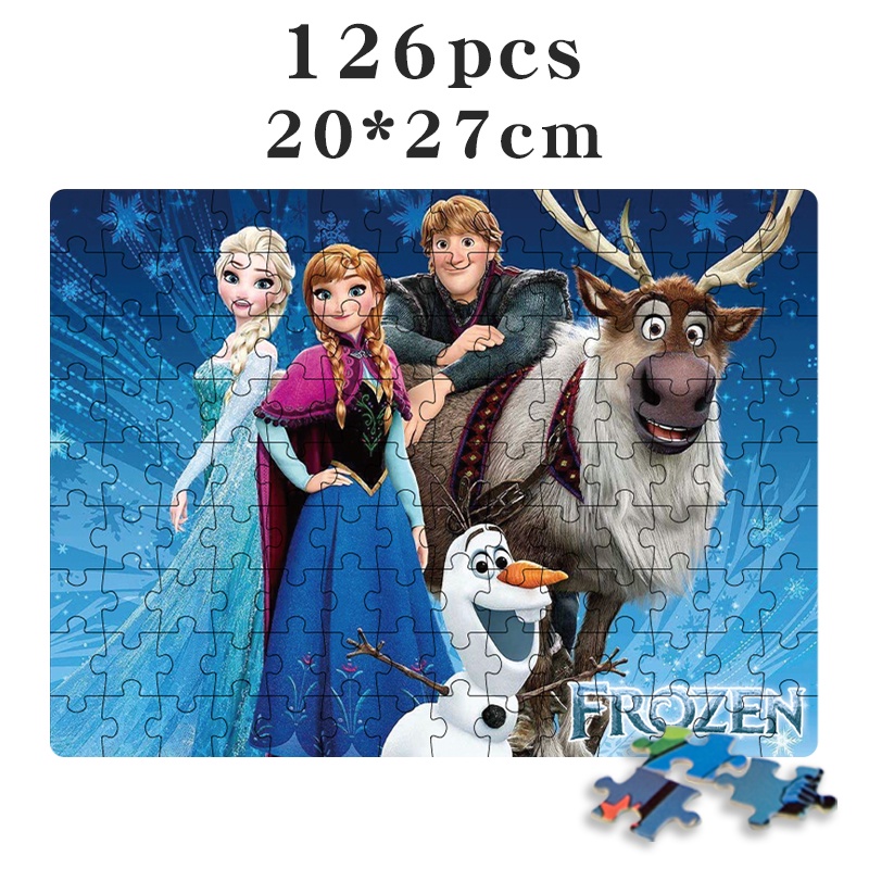 Bộ 126 Mảnh Ghép Tranh Hình Công Chúa Disney / Ultraman / Hello Kitty Thân Thiện Với Môi Trường Cho Bé 6-8 Tuổi