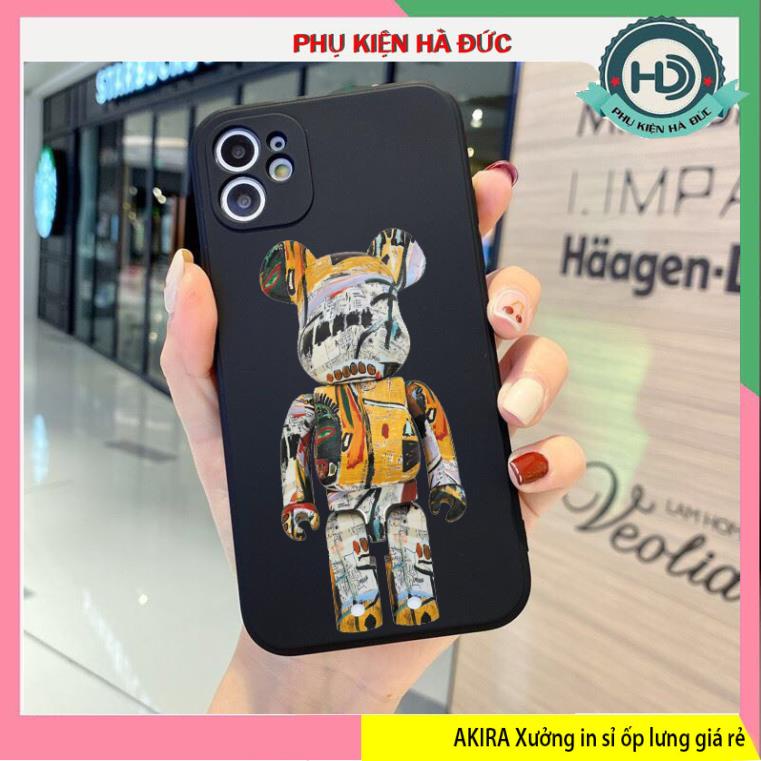 ốp lưng bearbirck 5 dẻo mềm cạnh vuông bảo vệ camera cho dòng máy iphone Akira case