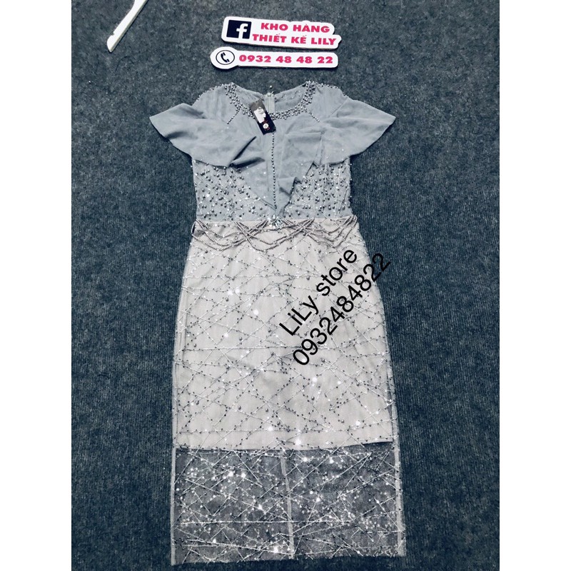 ẢNH VÀ VIDEO THẬT 1000% Đầm body kết cườm