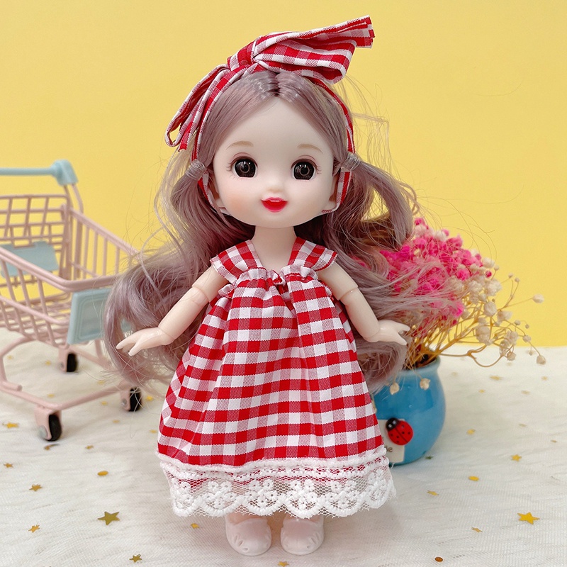 Bộ búp bê Barbie 17cm dễ thương xinh xắn cho bé gái
