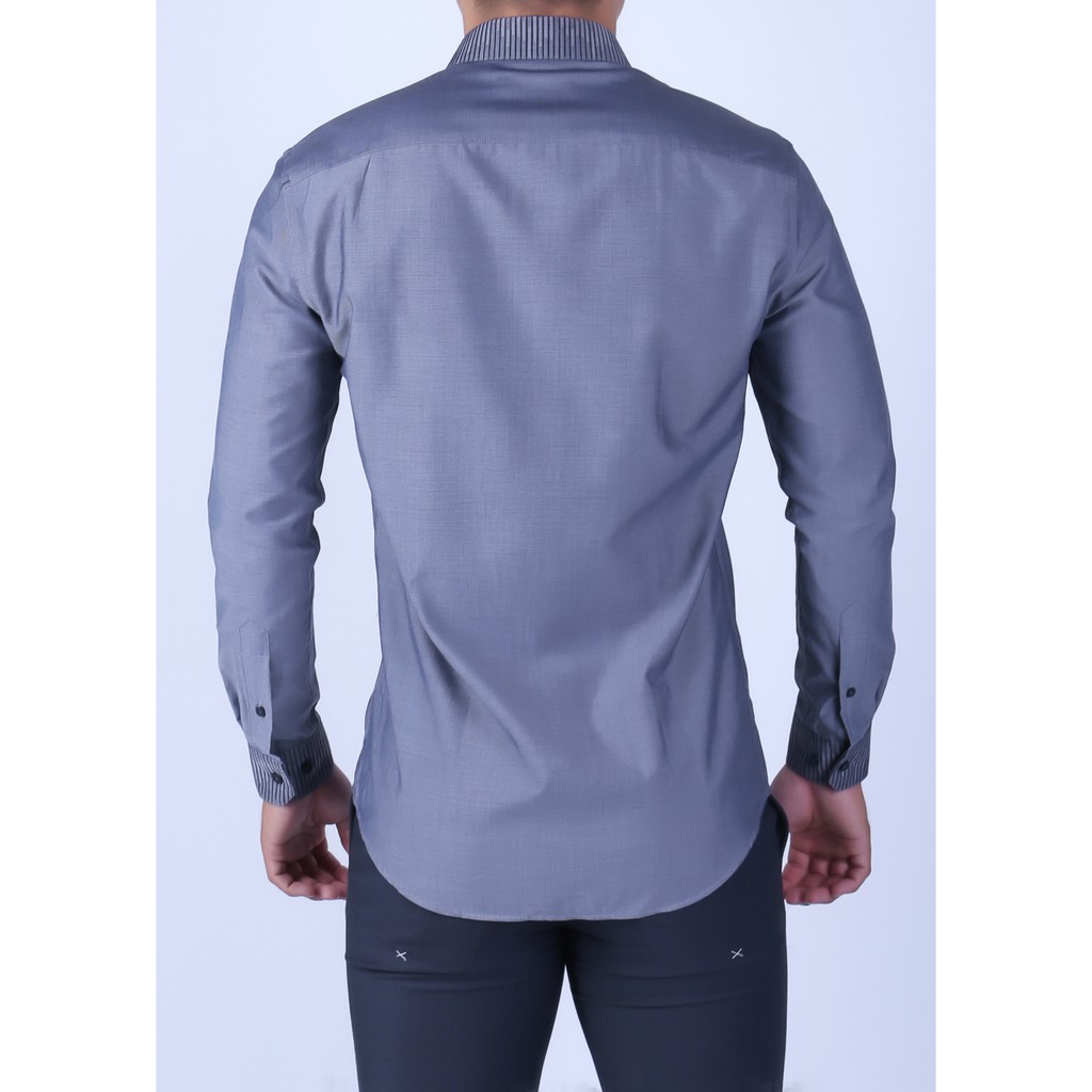 Áo sơ mi dài tay nam Owen chất Bamboo dáng Slimfit màu xám - AS91302DT | BigBuy360 - bigbuy360.vn