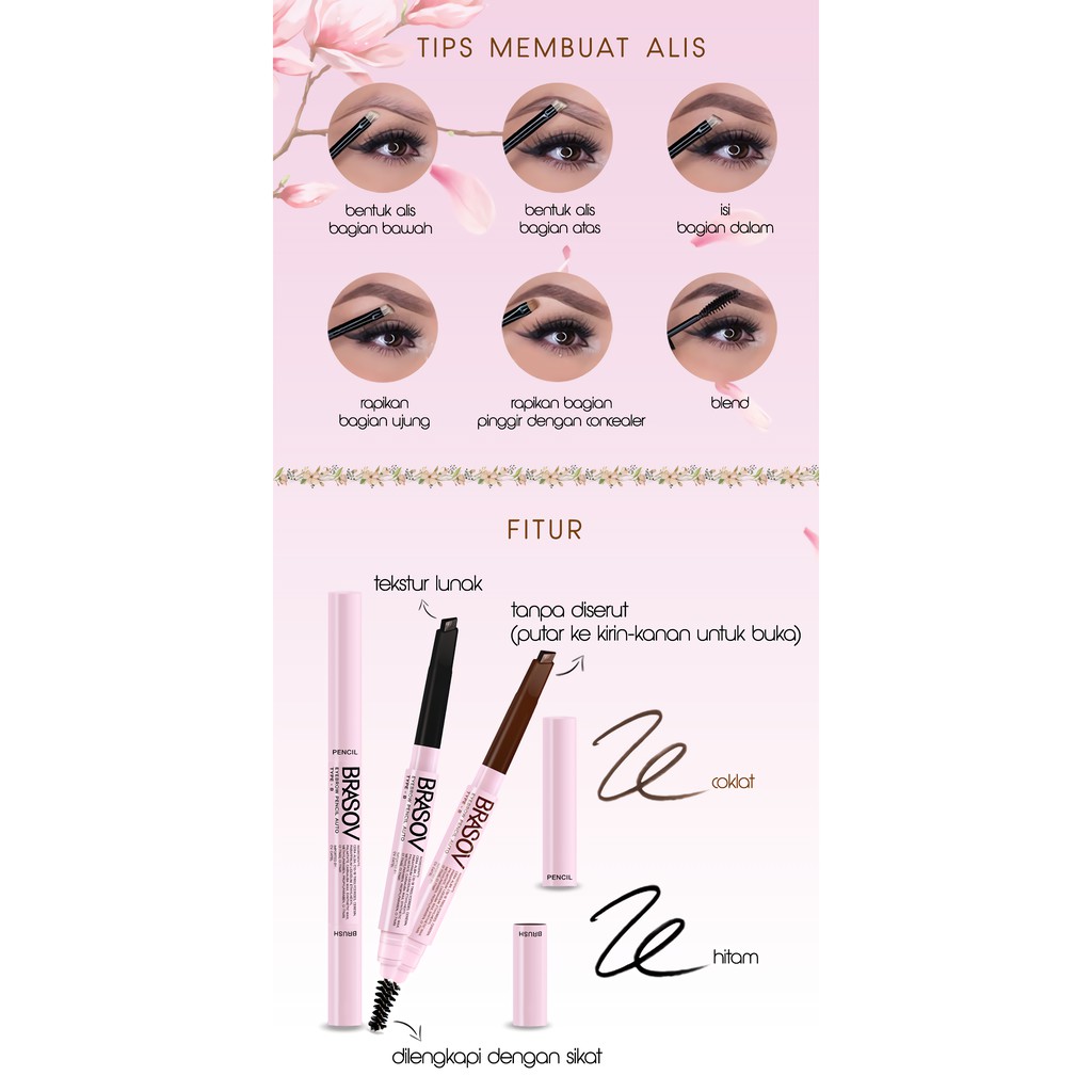 (hàng Mới Về) Chì Kẻ Lông Mày + Cọ Chuốt Hai Đầu Tiện Dụng | BigBuy360 - bigbuy360.vn