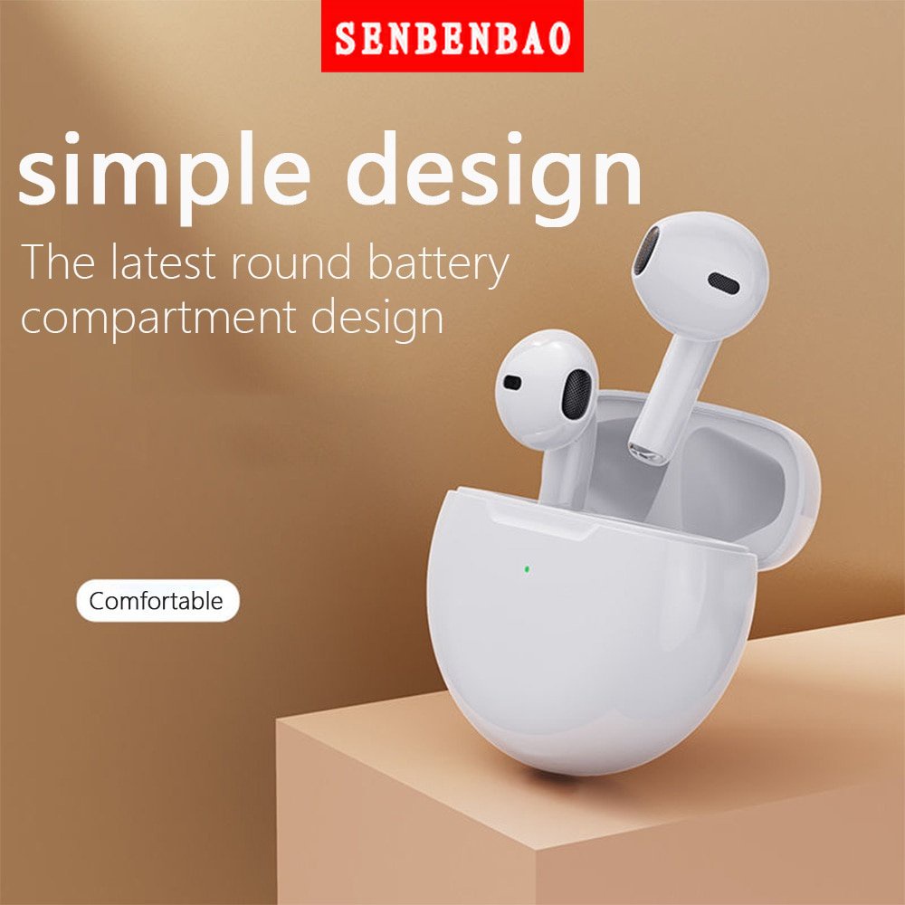 Tai Nghe Bluetooth Không Dây Pro6 TWS Bluetooth 5.0 TWS Kèm Hộp Sạc Cho Android