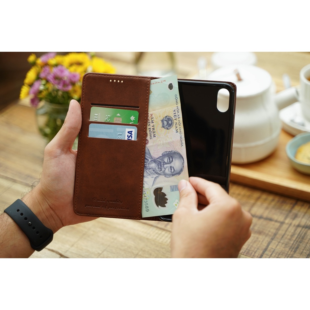 Bao da iPhone X/Xs/Xs Max/XR/11/11Pro/11 Pro Max/12/12 Pro/12 Pro Max cao cấp