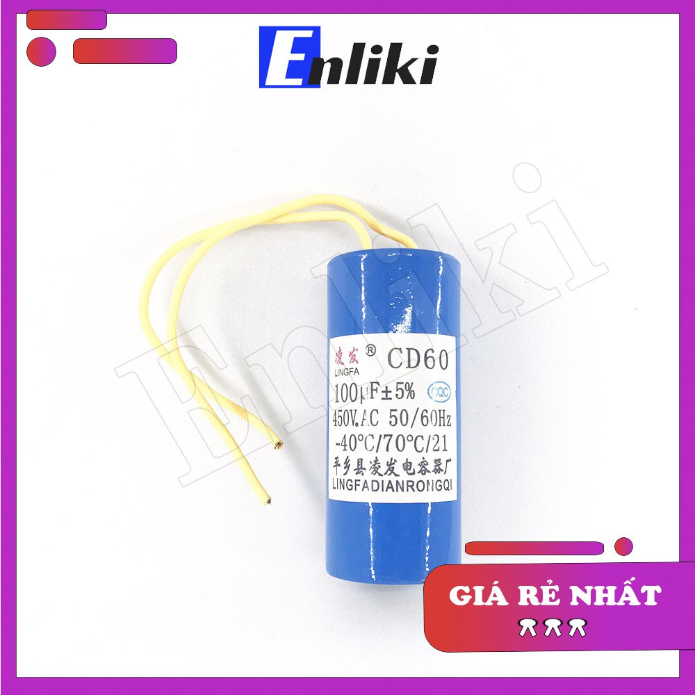 [Mã ELHACE giảm 4% đơn 300K] Tụ Đề 100uF 450V CD60