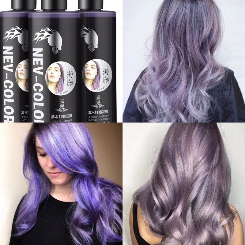 thuốc nhuộm phủ bóng khói tím, màu nhuộm cho salon chuyên nghiệp