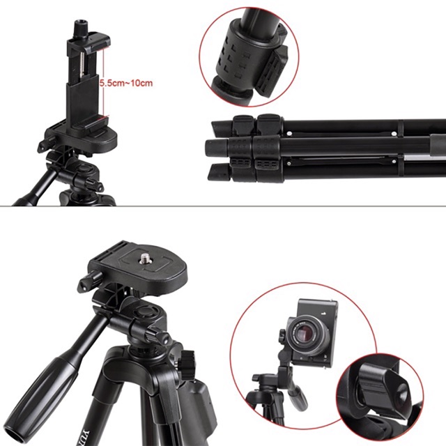 [SALE 10%] Gậy chụp hình 3 chân có remote bluetooth Tripod Yunteng VCT | BigBuy360 - bigbuy360.vn