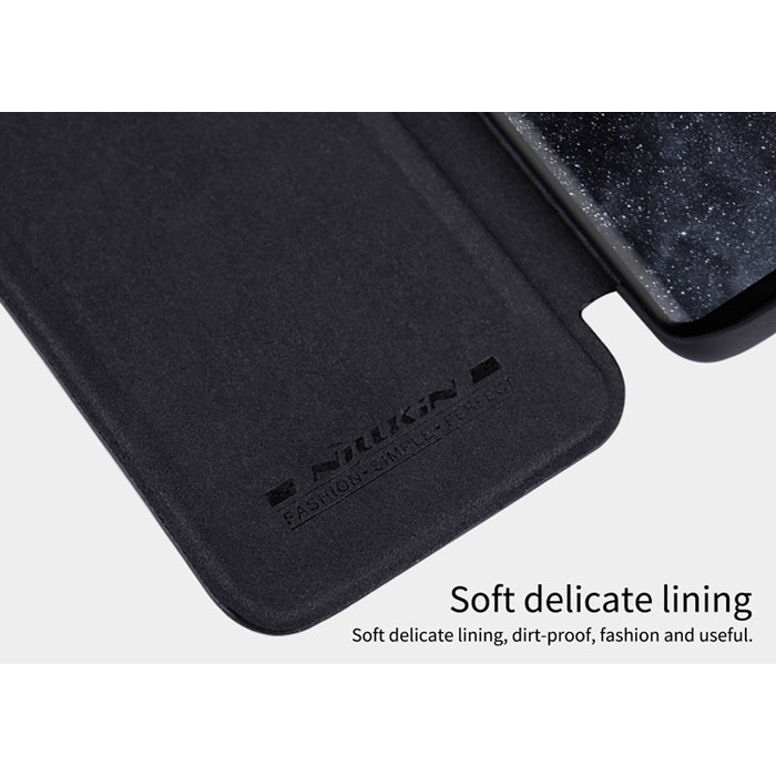Bao da Galaxy S9 Plus Nillkin Qin Leather - tặng dán lưng Carbon