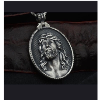 Dây chuyền mặt chúa Jesus và thánh giá phong cách tôn giáo phương Tây thời trang cổ điển