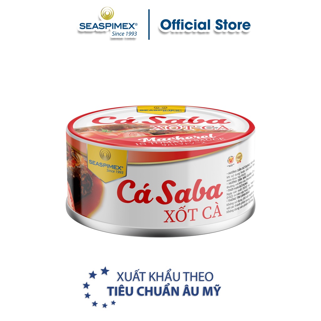 Cá Saba Nhật Sốt Cà SEASPIMEX 185gr