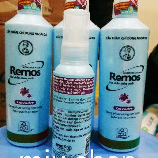 Remos xịt chống muỗi lọ 60ml & 150ml